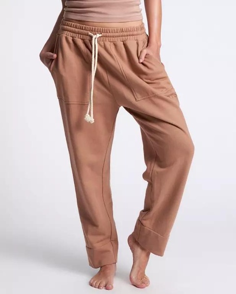 ONETEASPOON - Beżowe spodnie dresowe Voyager Joggers - zdjęcie produktu nr 1