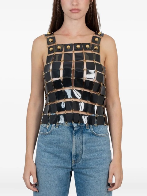 Rabanne square-panelled top - Black - zdjęcie produktu nr 1