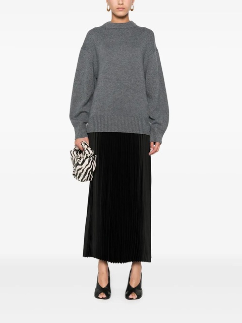 Maje pleated sweater dress - Grey - zdjęcie produktu nr 2