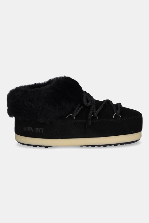 Moon Boot śniegowce zamszowe MB EVX MULE SUEDE kolor czarny 80D1470090 NL02 - zdjęcie produktu nr 2