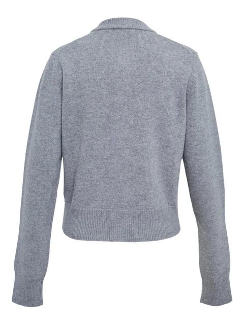 AMI Paris button-fastening cardigan - Grey - zdjęcie produktu nr 2