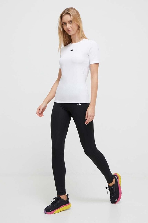 adidas Performance legginsy treningowe Optime kolor czarny gładkie IQ2688 - zdjęcie produktu nr 2