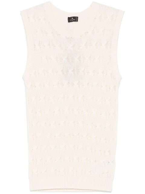 ETRO open-knit vest - Neutrals - zdjęcie produktu nr 1