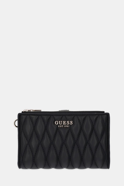 Guess portfel VALLA damski kolor czarny SWQG81 22157 - zdjęcie produktu nr 1