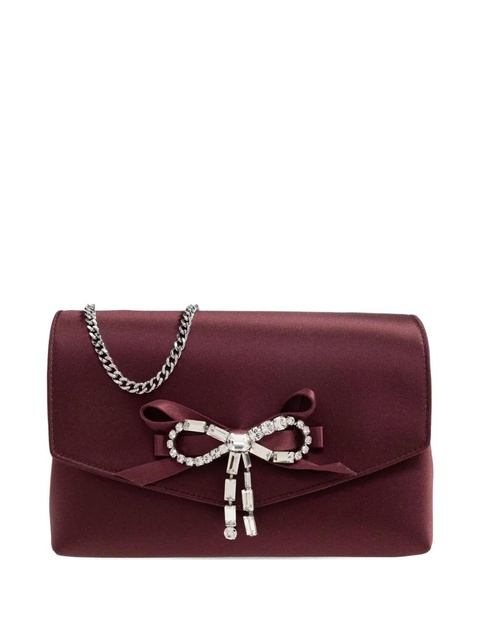 Jimmy Choo mini bow-detail shoulder bag - Red - zdjęcie produktu nr 1
