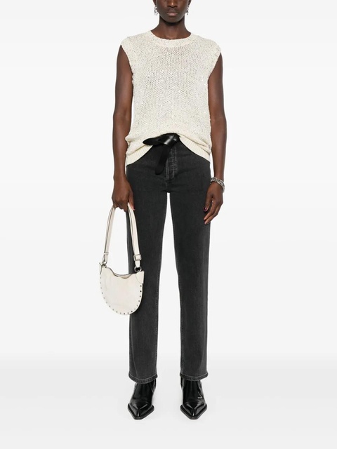 Golden Goose Melyssa sequin-embellished knitted top - Neutrals - zdjęcie produktu nr 2
