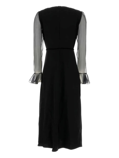 Valentino Garavani V-neck silk maxi dress - Black - zdjęcie produktu nr 2