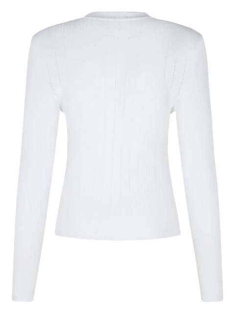 Balmain button-embellished sweater - White - zdjęcie produktu nr 2