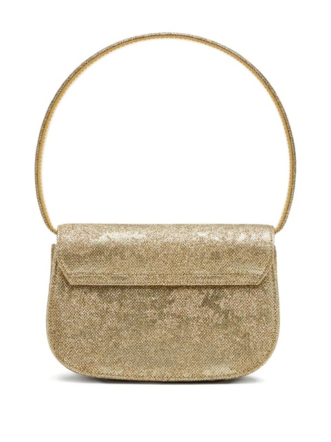 Diesel 1DR glitter-embellished shoulder bag - Gold - zdjęcie produktu nr 2