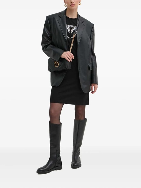 PINKO embellished graphic mini dress - Black - zdjęcie produktu nr 1