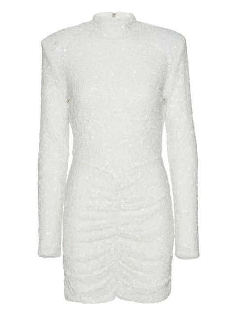 ROTATE BIRGER CHRISTENSEN long-sleeved mini dress - White - zdjęcie produktu nr 1