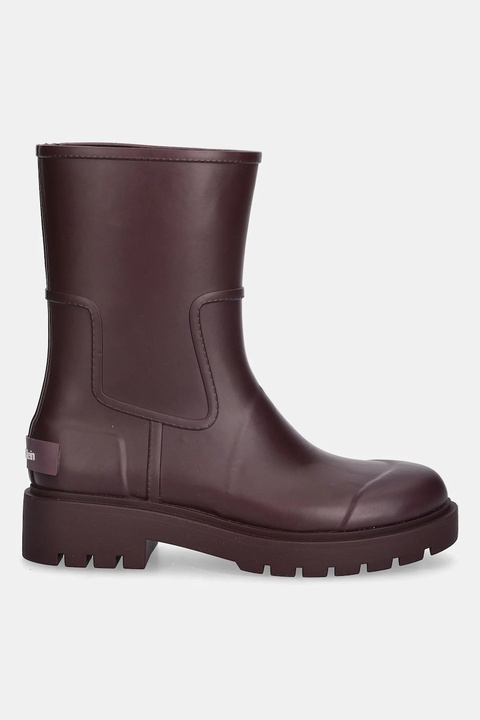 Calvin Klein kalosze MID RAINBOOT RUBBER damskie kolor bordowy YW0YW02004 - zdjęcie produktu nr 2
