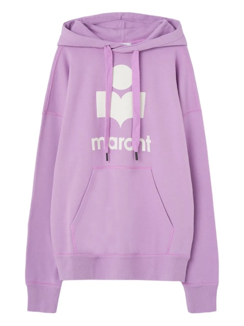 ISABEL MARANT logo-embroidered hoodie - Purple - zdjęcie produktu nr 1