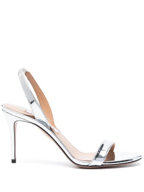 Aquazzura So Nude 85mm sandals - Silver - zdjęcie produktu nr 1