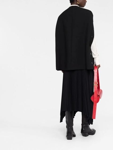Jil Sander buttoned slit-sleeves coat - Black - zdjęcie produktu nr 2