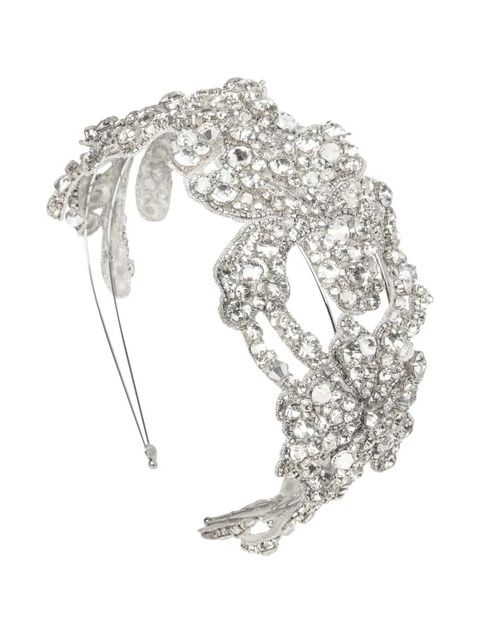 Jennifer Behr crystal embellished tressa headband - Silver - zdjęcie produktu nr 1