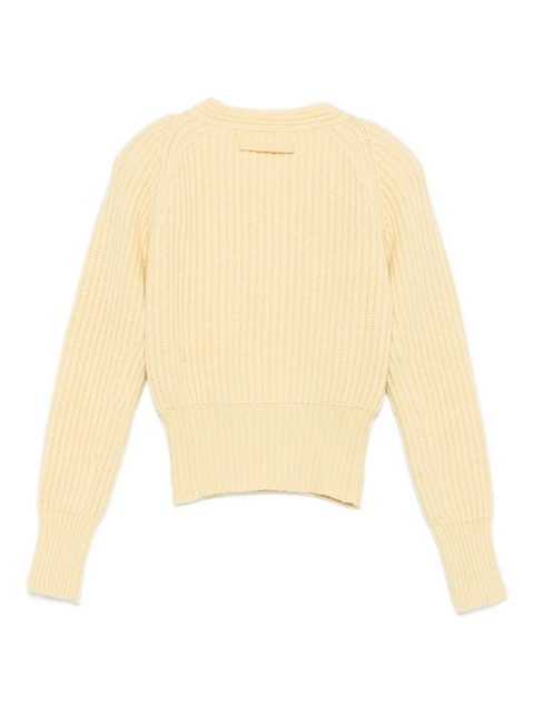 Victoria Beckham ribbed raglan-sleeve sweater - Yellow - zdjęcie produktu nr 2