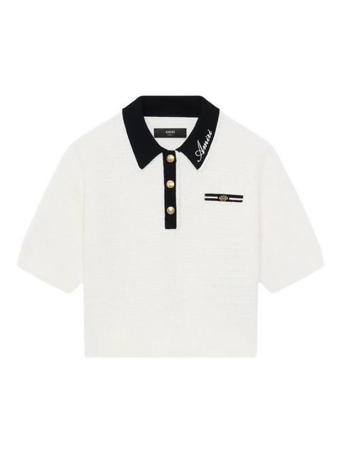 AMIRI button logo polo - White - zdjęcie produktu nr 2