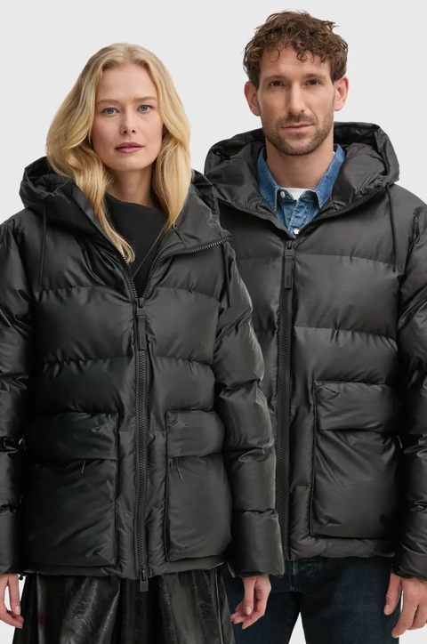 Rains kurtka Alta Puffer Cargo Jacket W3T3 kolor czarny zimowa 15350-84 - zdjęcie produktu nr 1