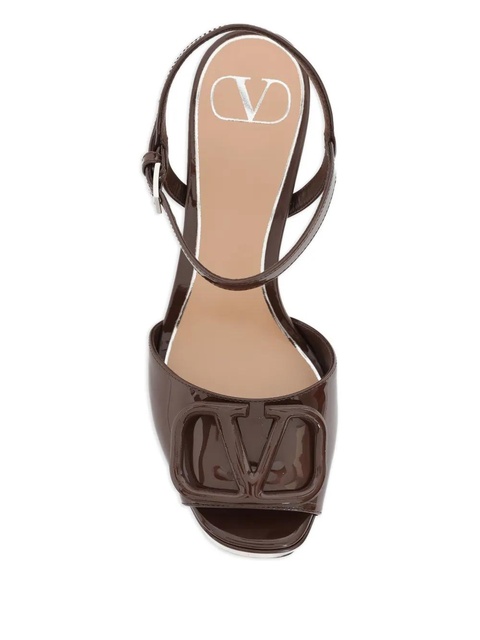 Valentino Garavani 115mm VLogo Signature sandals - Brown - zdjęcie produktu nr 2