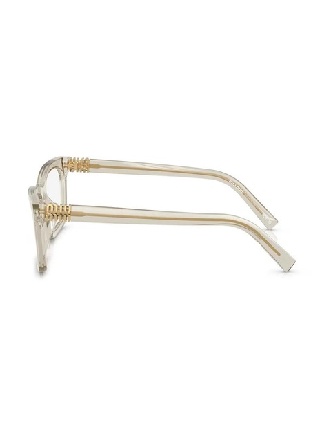Miu Miu Eyewear rectangle-frame glasses - Green - zdjęcie produktu nr 2