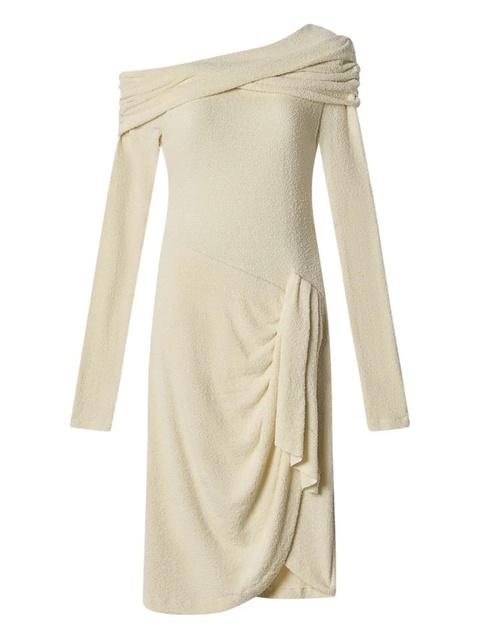 ISABEL MARANT Fatene draped midi dress - Neutrals - zdjęcie produktu nr 1