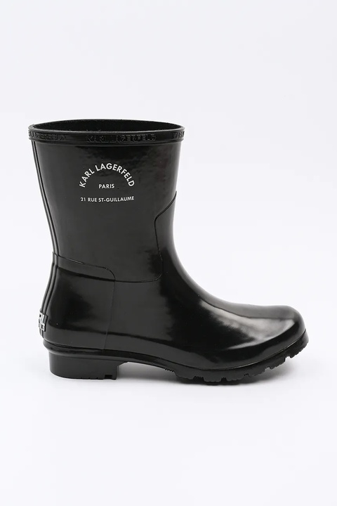 Karl Lagerfeld kalosze KALOSH damskie kolor czarny KL47075S - zdjęcie produktu nr 1