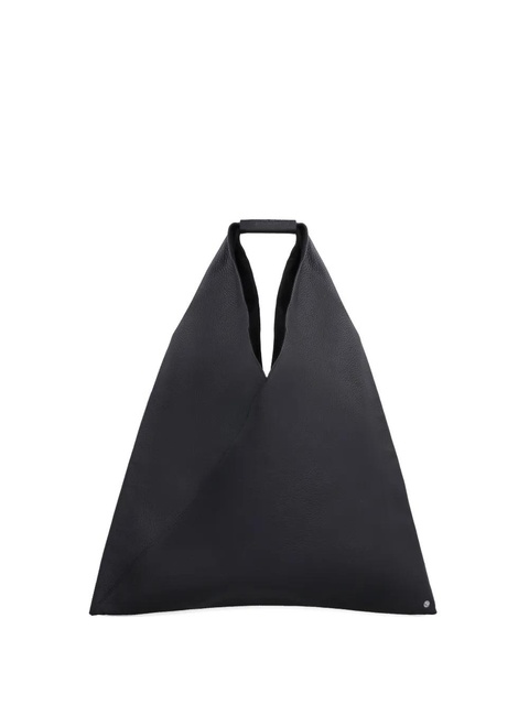 MM6 Maison Margiela Japanese pebbled leather tote - Black - zdjęcie produktu nr 1