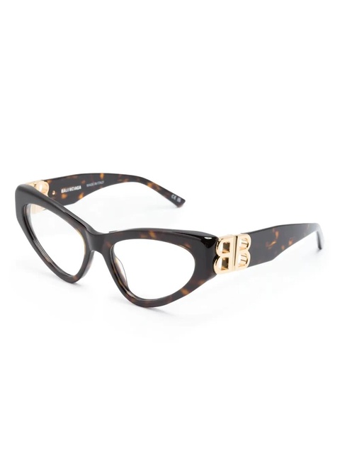 Balenciaga Eyewear tortoiseshell cat-eye frame glasses - Brown - zdjęcie produktu nr 1