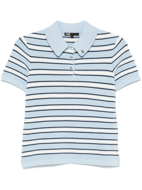 Maje striped polo top - Blue - zdjęcie produktu nr 1