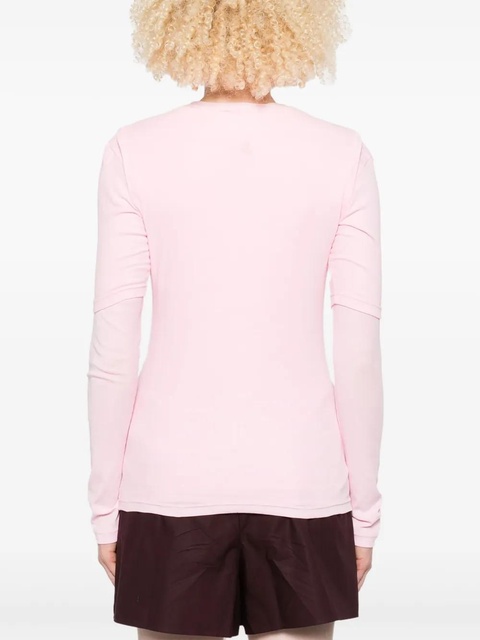Jil Sander cotton double-layered top - Pink - zdjęcie produktu nr 2
