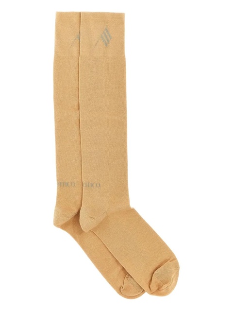 The Attico jacquard logo socks - Neutrals - zdjęcie produktu nr 2