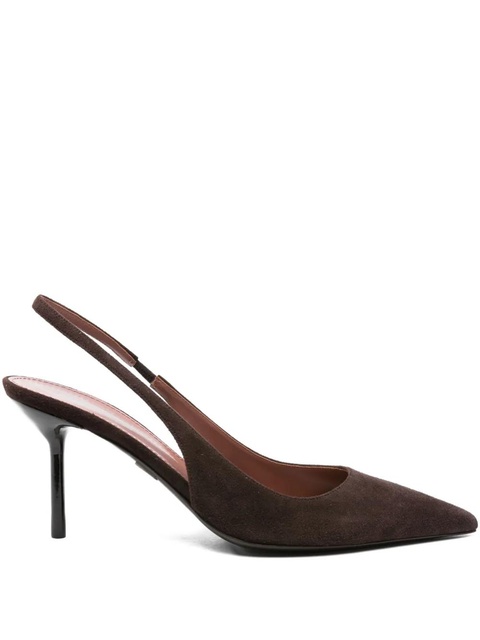 Paris Texas 75mm slingback pointed-toe sandals - Brown - zdjęcie produktu nr 1