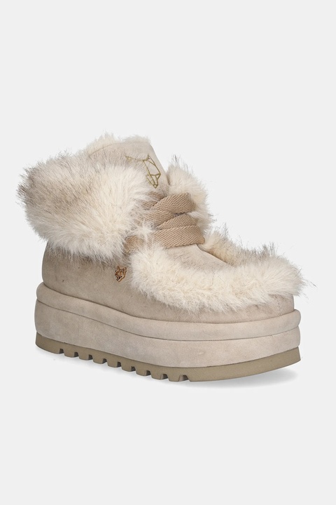 Naked Wolfe śniegowce Bambi kolor beżowy Bambi Faux Fur Suede Ice - zdjęcie produktu nr 1