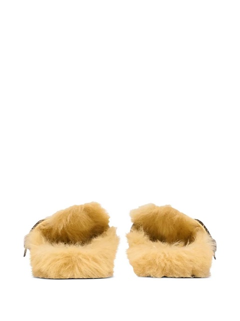 Balmain faux-fur lining mules - Black - zdjęcie produktu nr 2