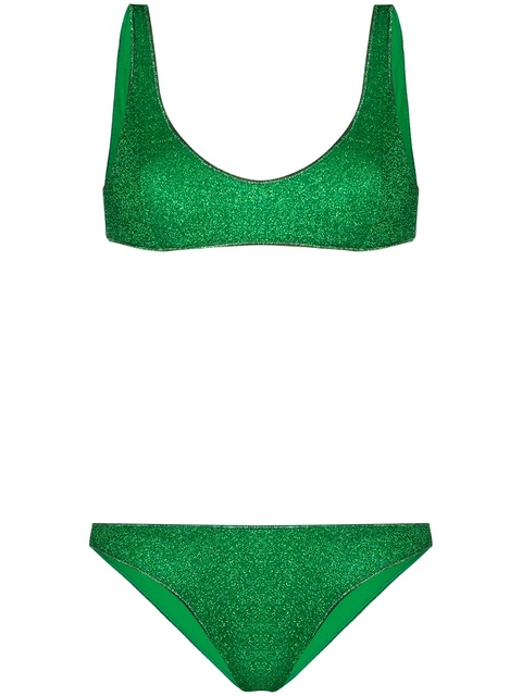 Oséree metallic effect bikini set - Green - zdjęcie produktu nr 1