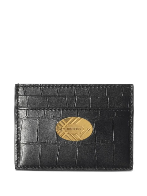 Burberry Cotswolds crocodile-effect logo wallet - Black - zdjęcie produktu nr 1