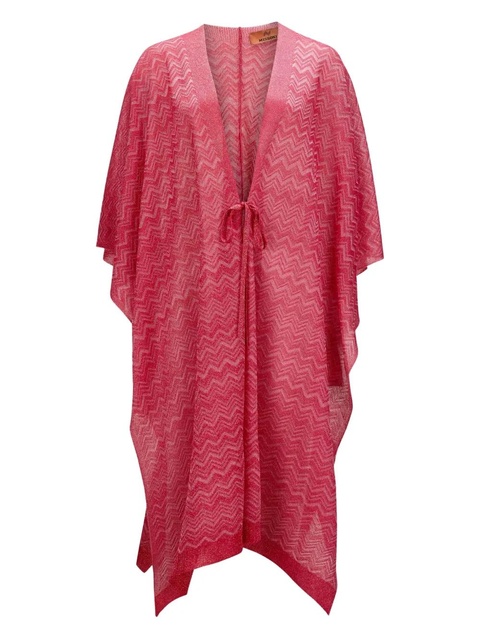 Missoni Mantella chevron-pattern tie scarf - Pink - zdjęcie produktu nr 1