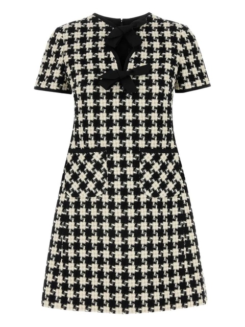 Valentino Garavani Damier Light tweed mini dress - Neutrals - zdjęcie produktu nr 1