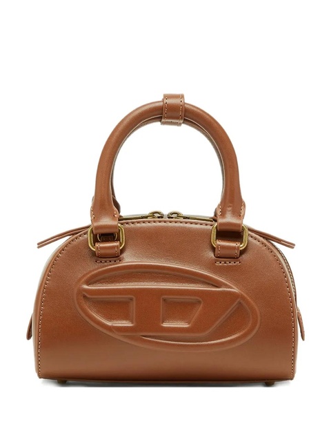 Diesel 1DR dome embossed oval logo crossbody bag - Brown - zdjęcie produktu nr 1