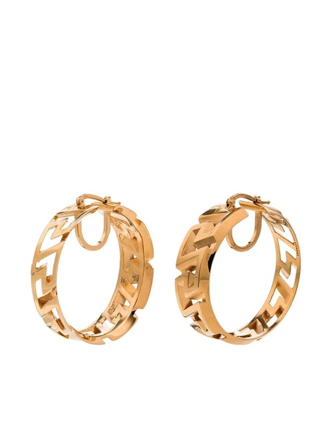 Versace Greca pattern hoop earrings - Gold - zdjęcie produktu nr 1