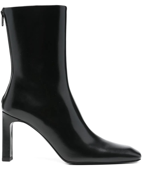 TOTEME 85mm glossy-finish leather boots - Black - zdjęcie produktu nr 2