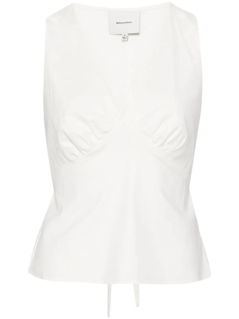 Reformation Meg top - White - zdjęcie produktu nr 1