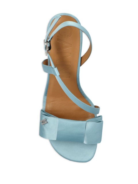 GANNI 95mm bow-detail sandals - 297 BLUE - zdjęcie produktu nr 2