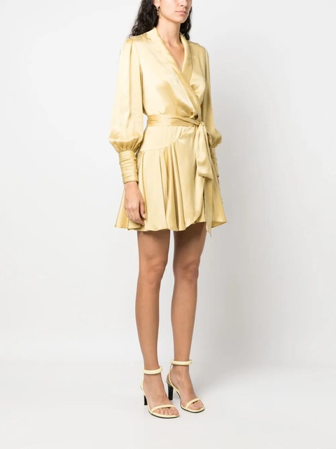 ZIMMERMANN silk wrap minidress - Yellow - zdjęcie produktu nr 2