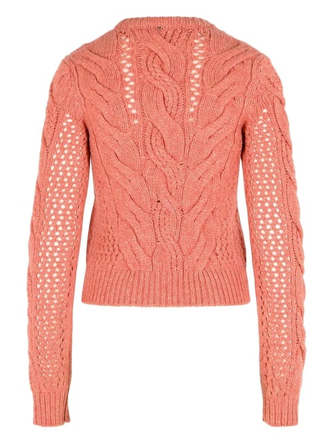Sportmax Radio braided sweater - Pink - zdjęcie produktu nr 2
