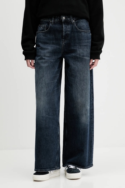 Tommy Jeans jeansy damskie kolor granatowy DW0DW21513 - zdjęcie produktu nr 2