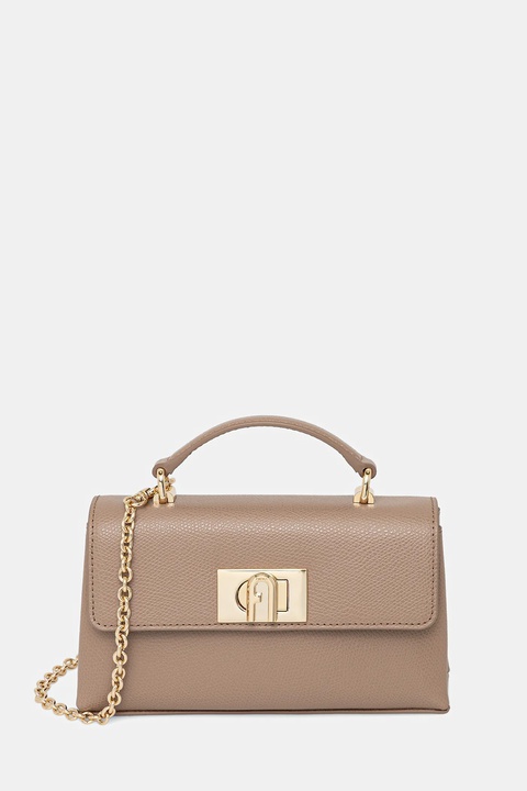 Furla torebka skórzana kolor beżowy WE00423.ARE000.1257S - zdjęcie produktu nr 1
