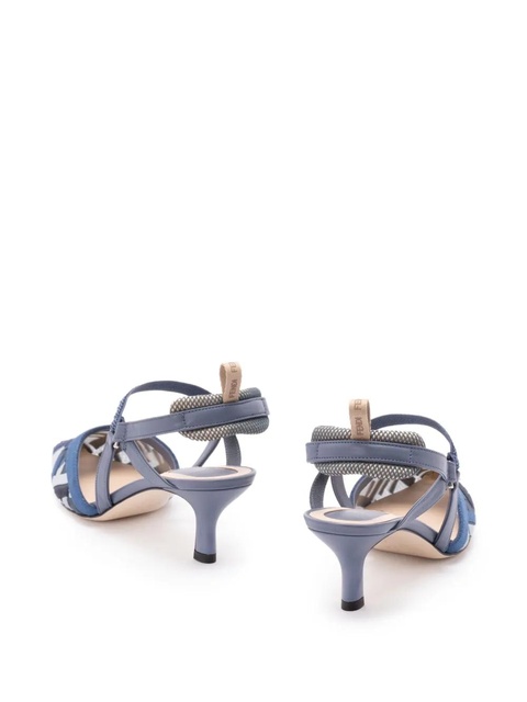 FENDI geometric-pattern pumps - Blue - zdjęcie produktu nr 2