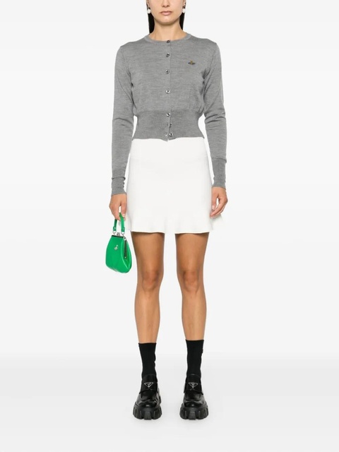 Vivienne Westwood Bea logo-embroidery cardigan - Grey - zdjęcie produktu nr 2